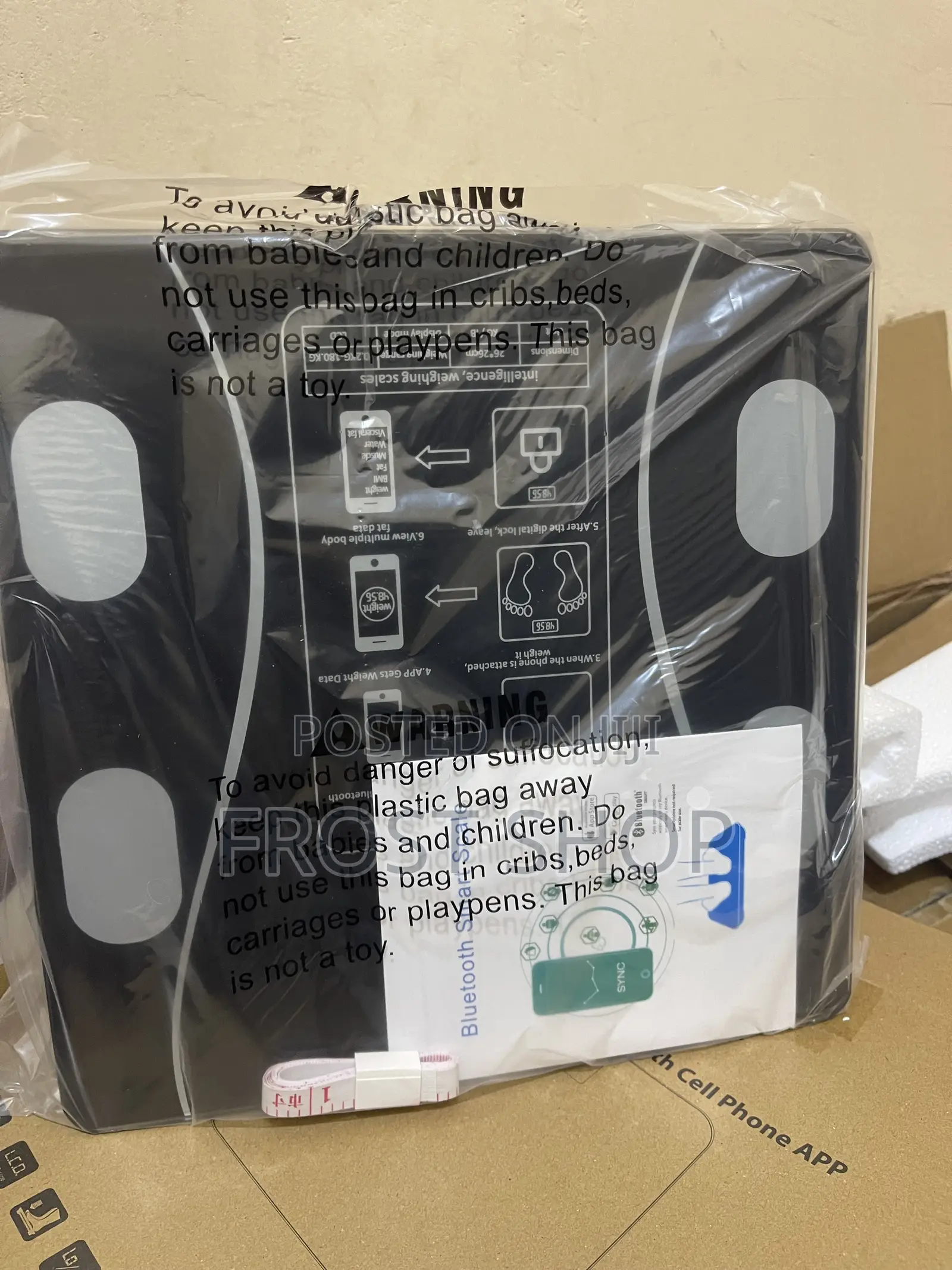Smartphone App Bluetooth Compatible Body Fat Scale