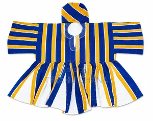Luxury Blue, Yellow and White Men's Batakari Smock for Sale at Tryahu
