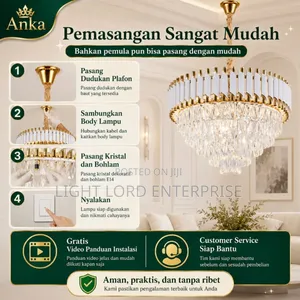 White Body 400mm Chandelier Light