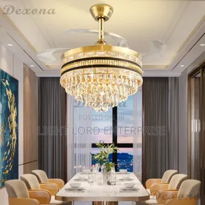 Crown Ring Shape Chandelier Fan Light