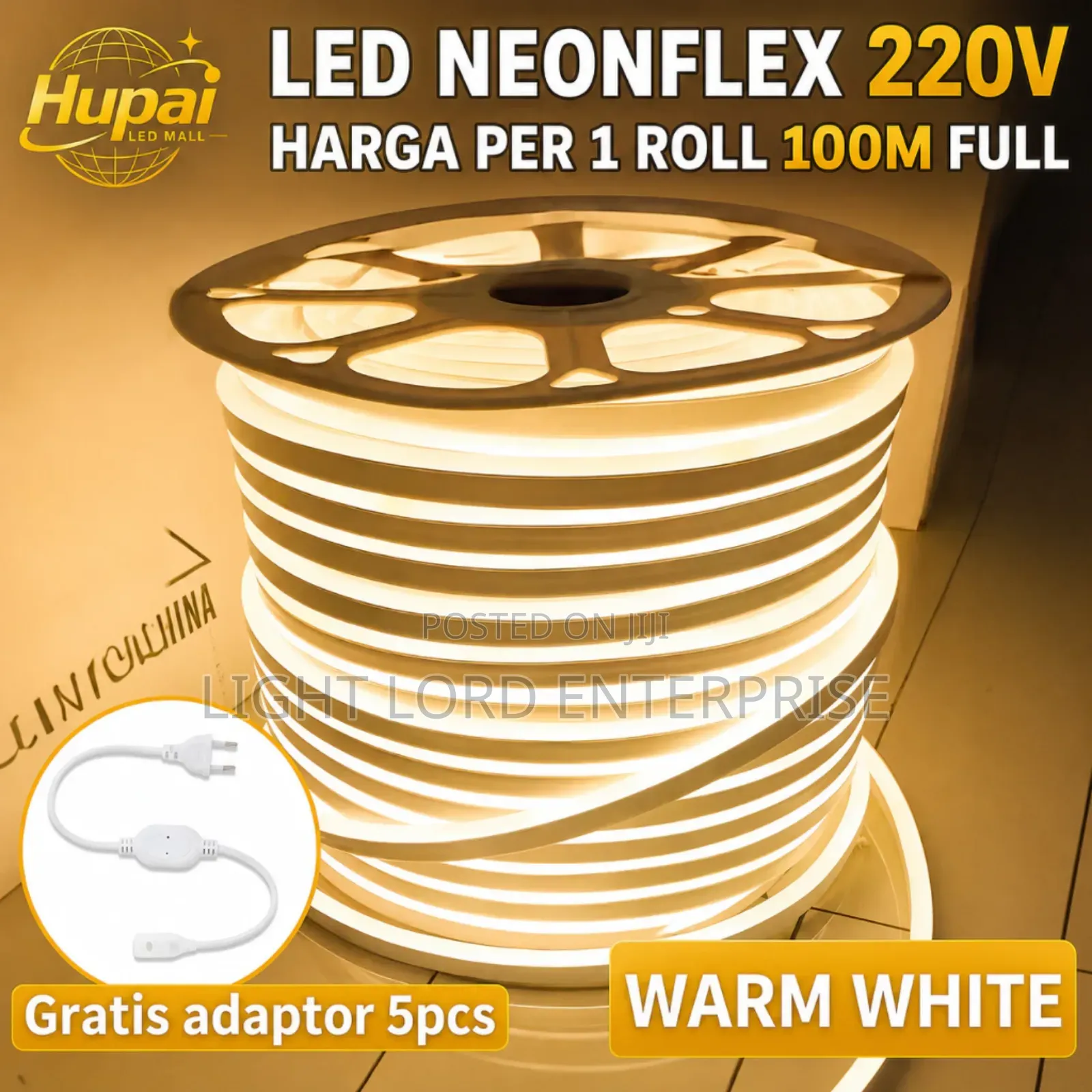 Adopted Pure Warm Neon Rope 100meters