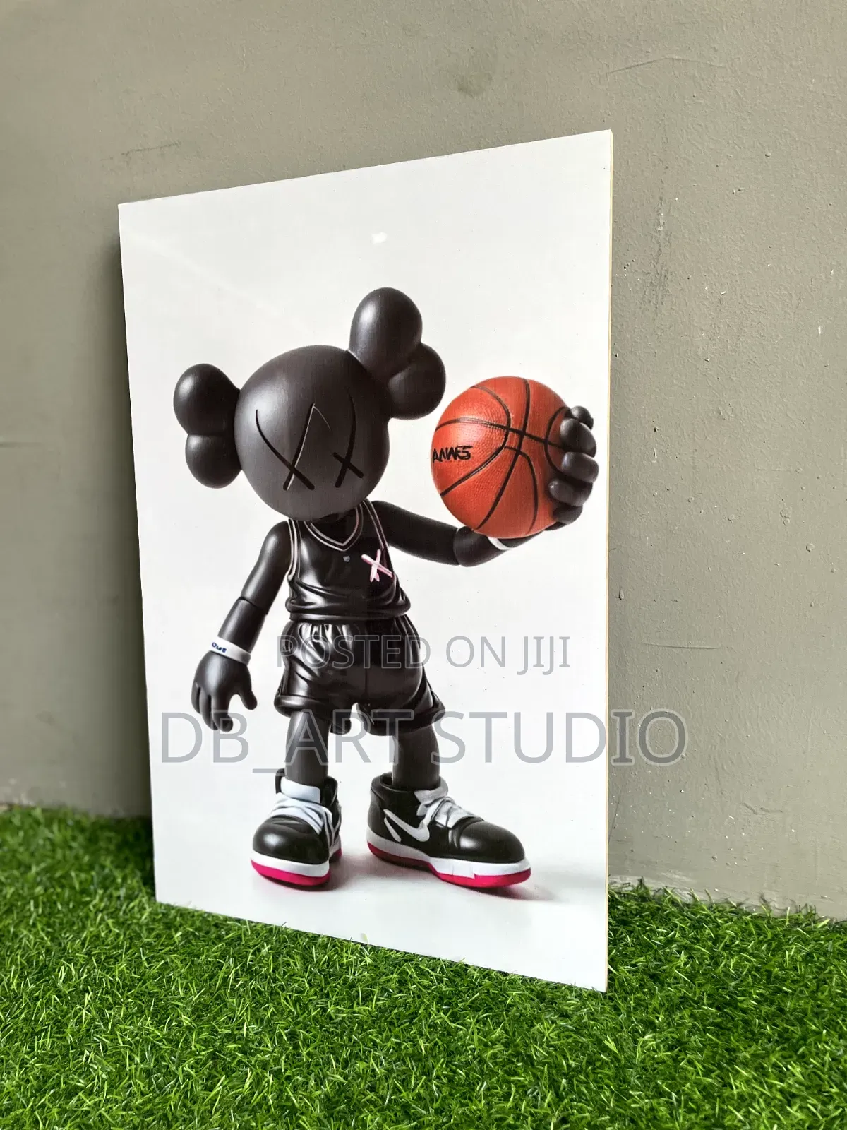 Luxury Kaws-Inspired Glass Art Frame(Modern Wall Decor) Picture Frame