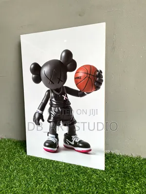 Luxury Kaws-Inspired Glass Art Frame(Modern Wall Decor) Picture Frame