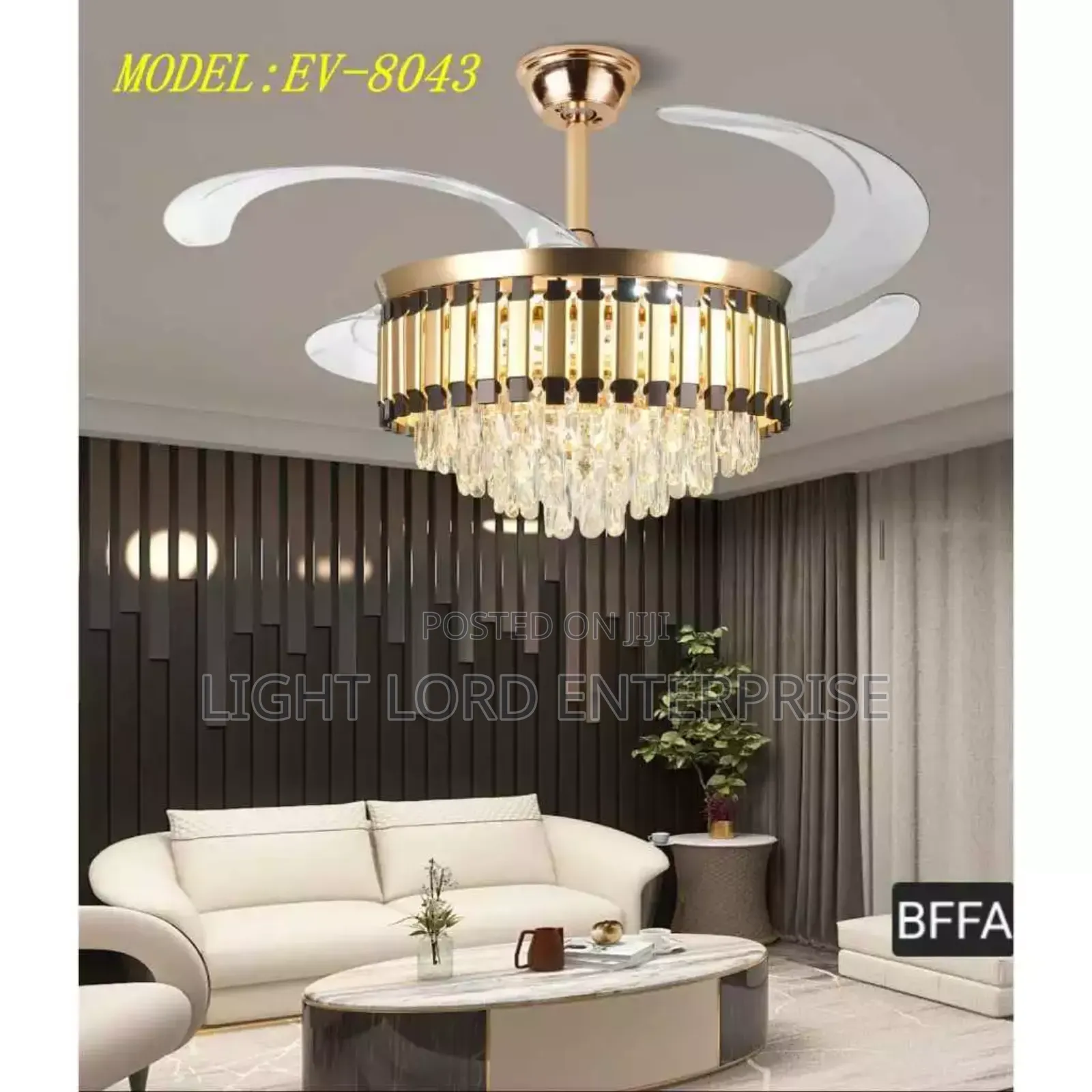 Model:Ev_8043 Fan Light With Remote Control