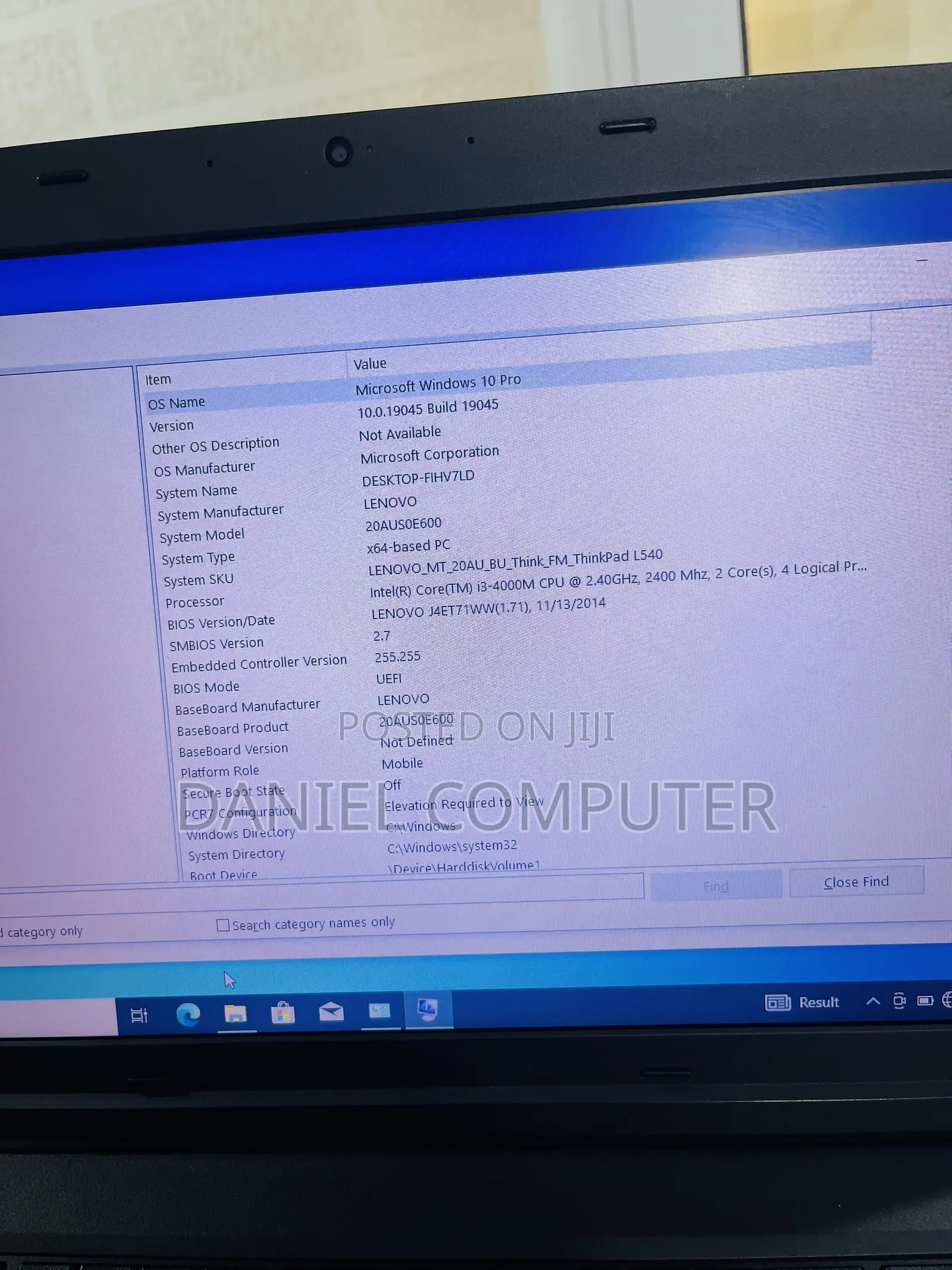 Laptop Lenovo ThinkPad L540 8GB Intel Core i3 HDD 500GB