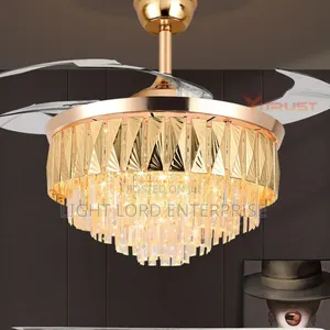 Arovera Gold Body Chandelier Fan Light