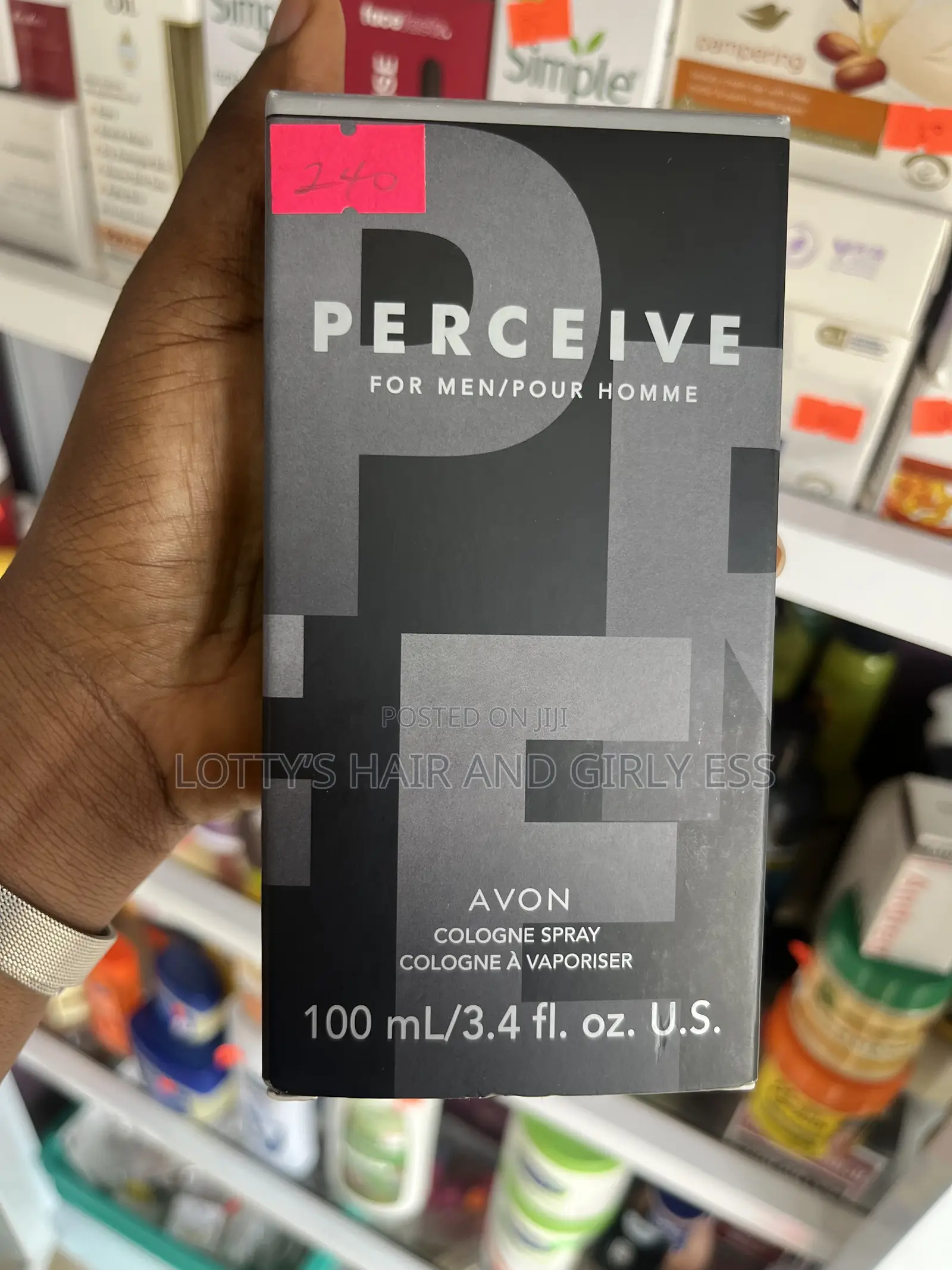 Avon Perceive for Men Cologne Spray 100ml