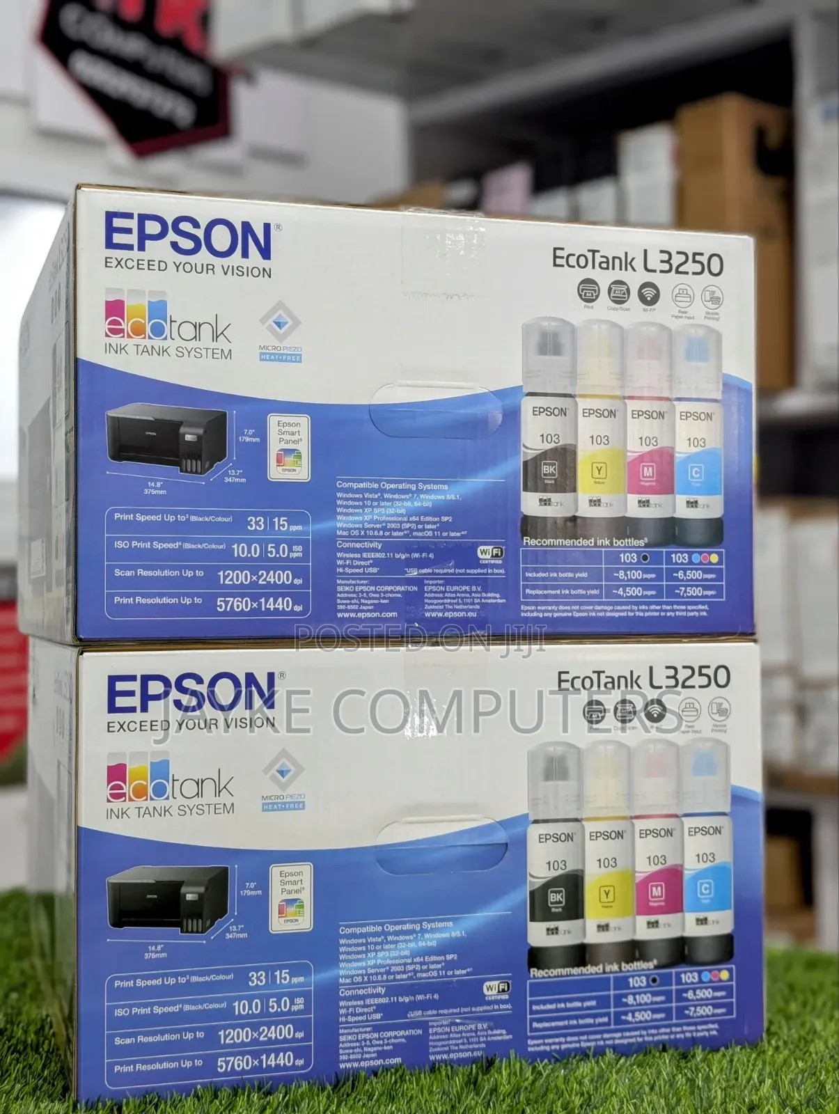 Epson Ecotank L3250 Color A4 Wi-Fi All-in-One Ink Tank Printer