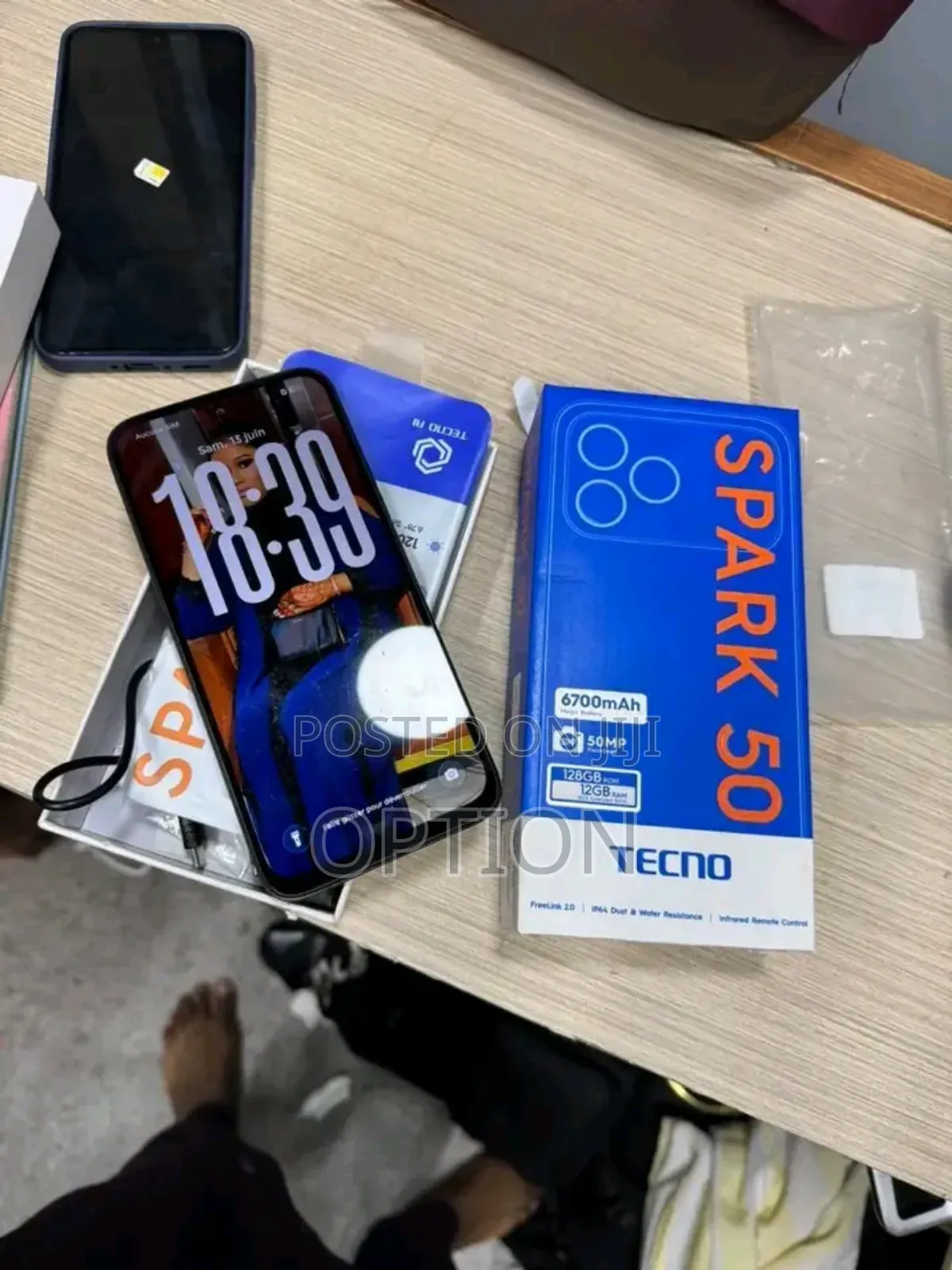 New Tecno Spark 50 128 GB Black