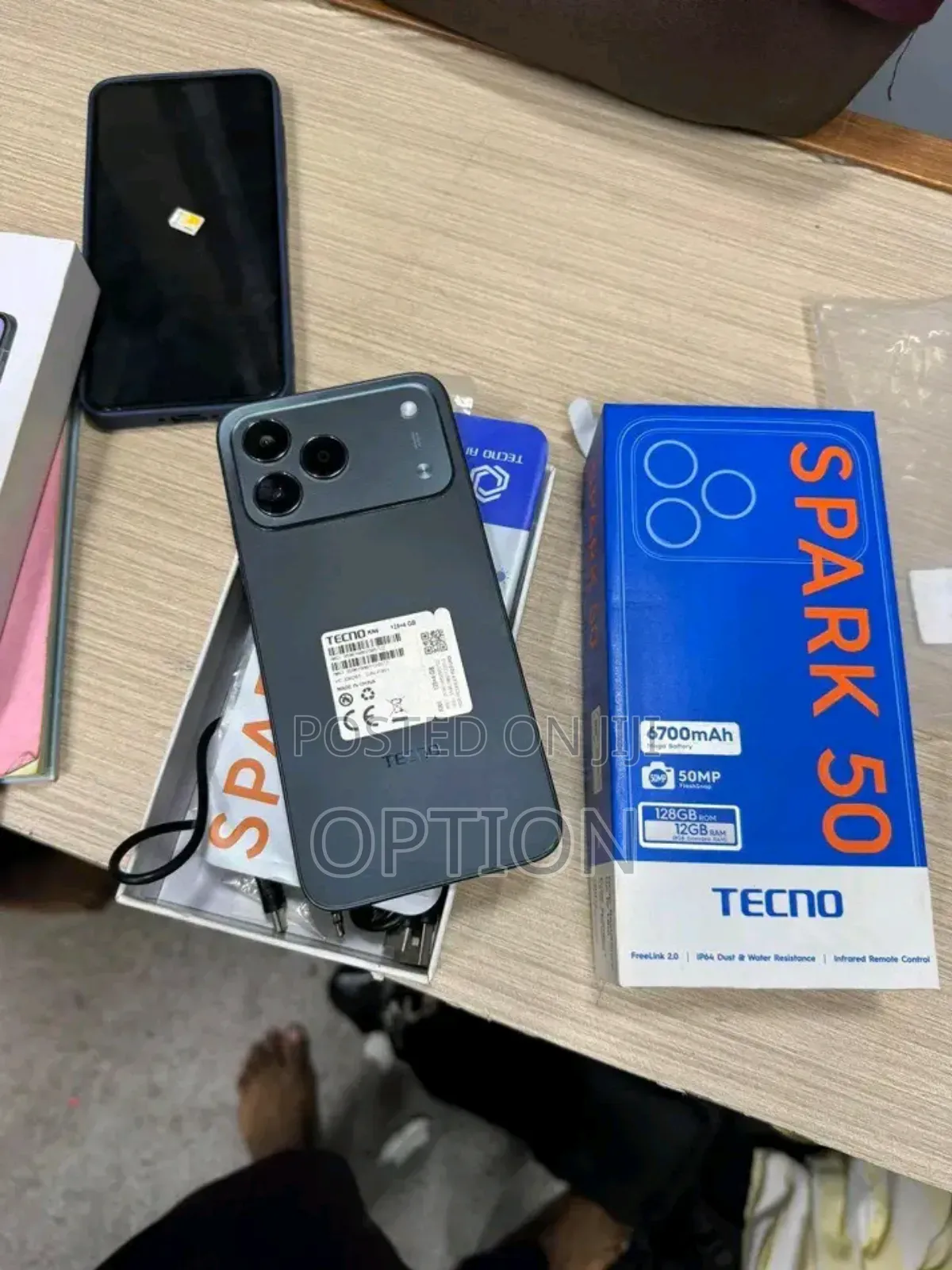 New Tecno Spark 50 128 GB Black