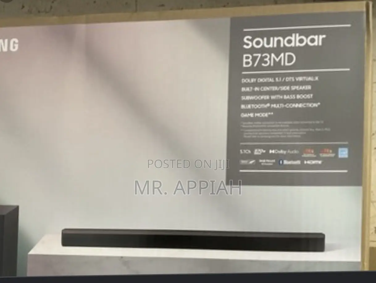 Original Samsung B73md 220watt 5.1ch Sound Bar System With Subwoofer 