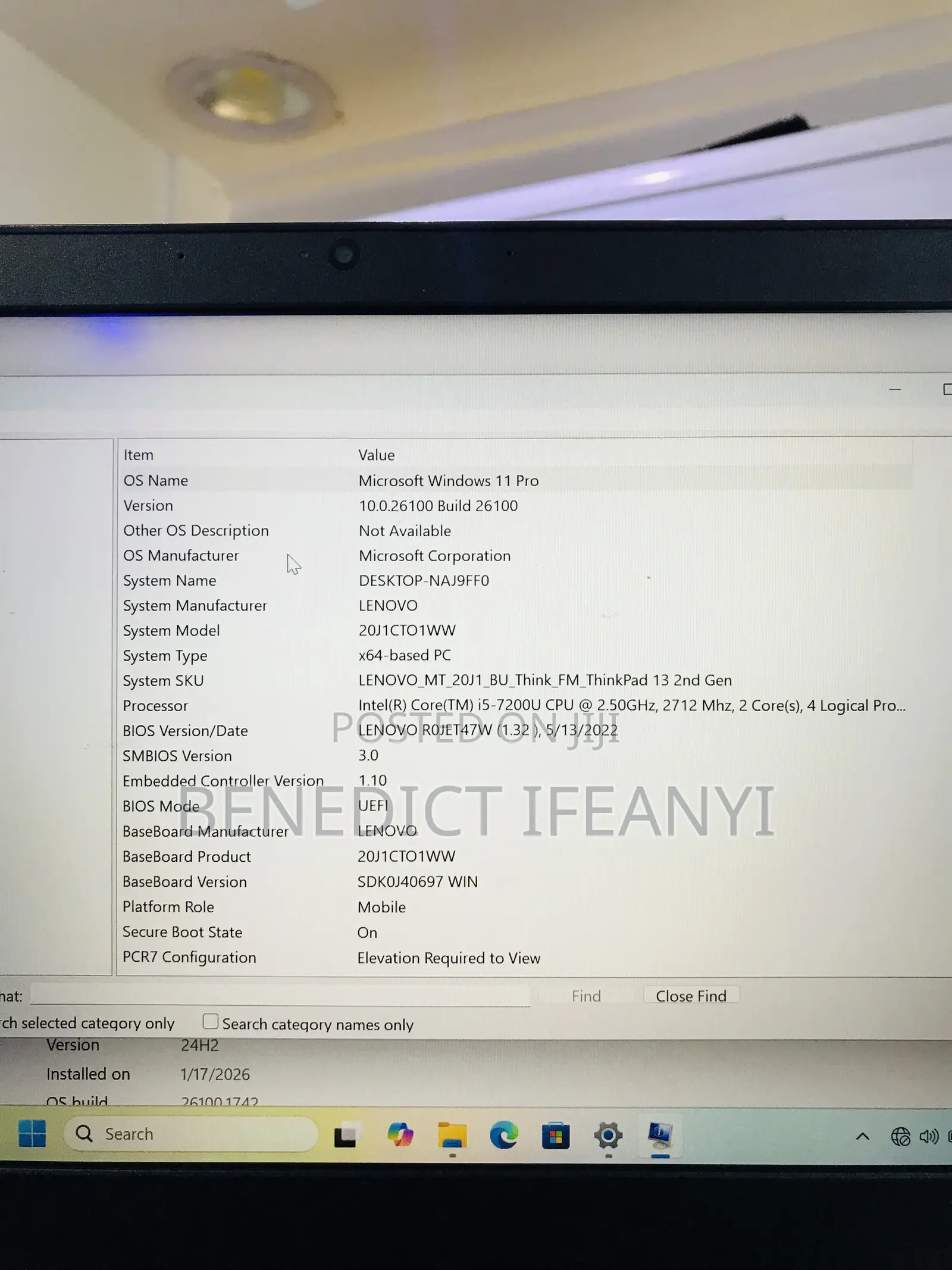 Laptop Lenovo ThinkBook 13s Gen 2 8GB Intel Core i5 SSD 256GB