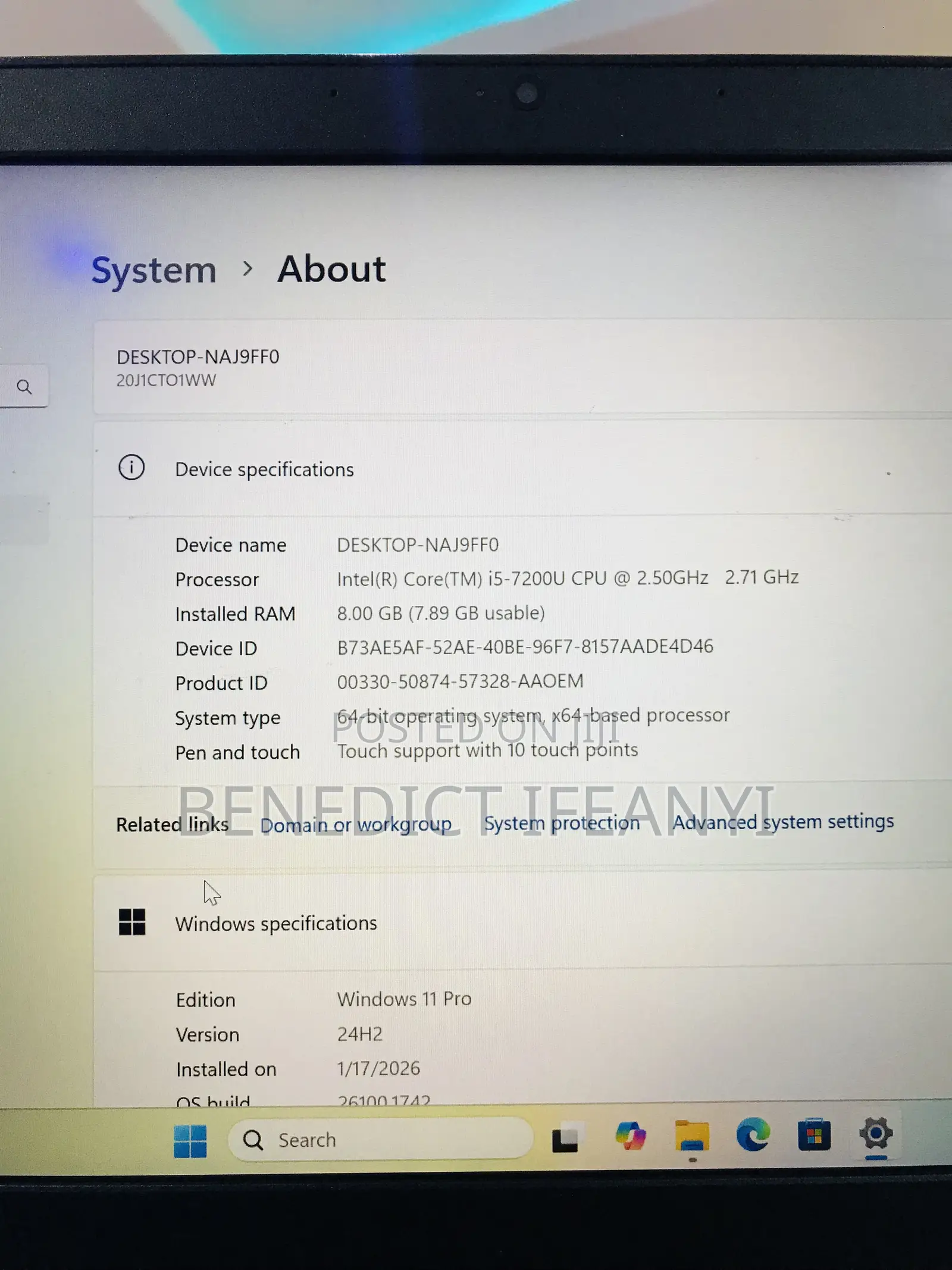 Laptop Lenovo ThinkBook 13s Gen 2 8GB Intel Core i5 SSD 256GB