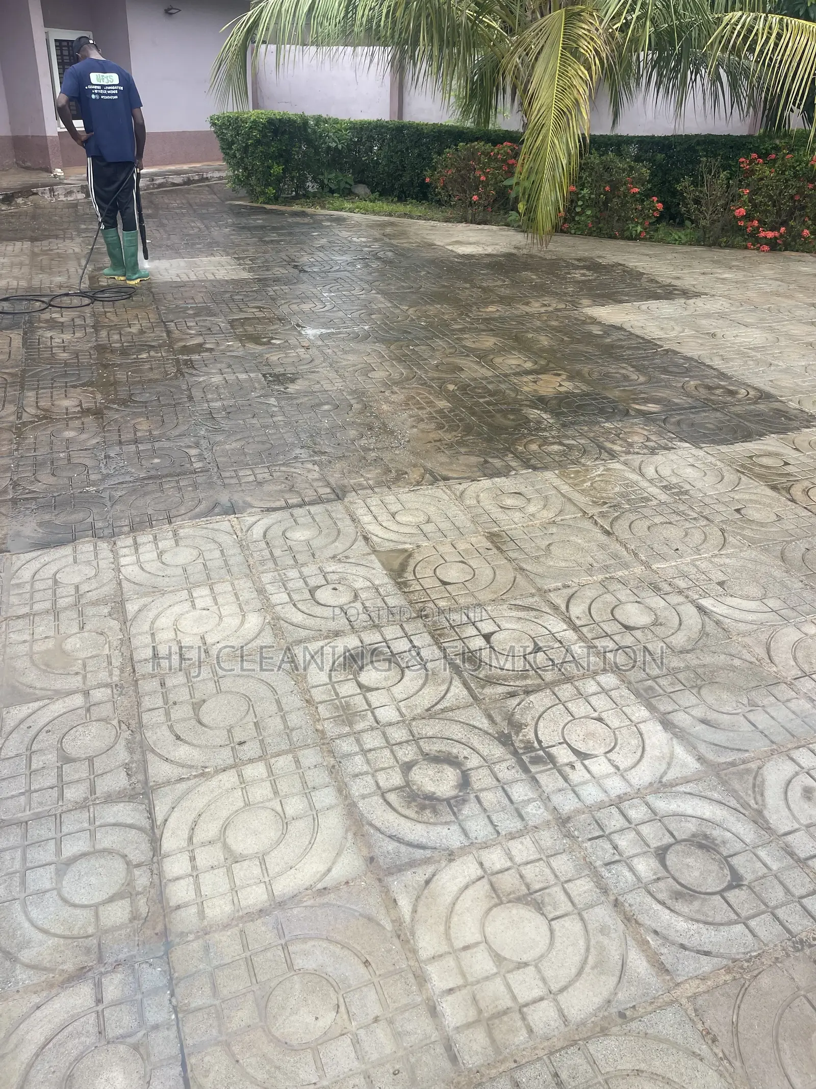 Floor Pressure Washing and Restoration