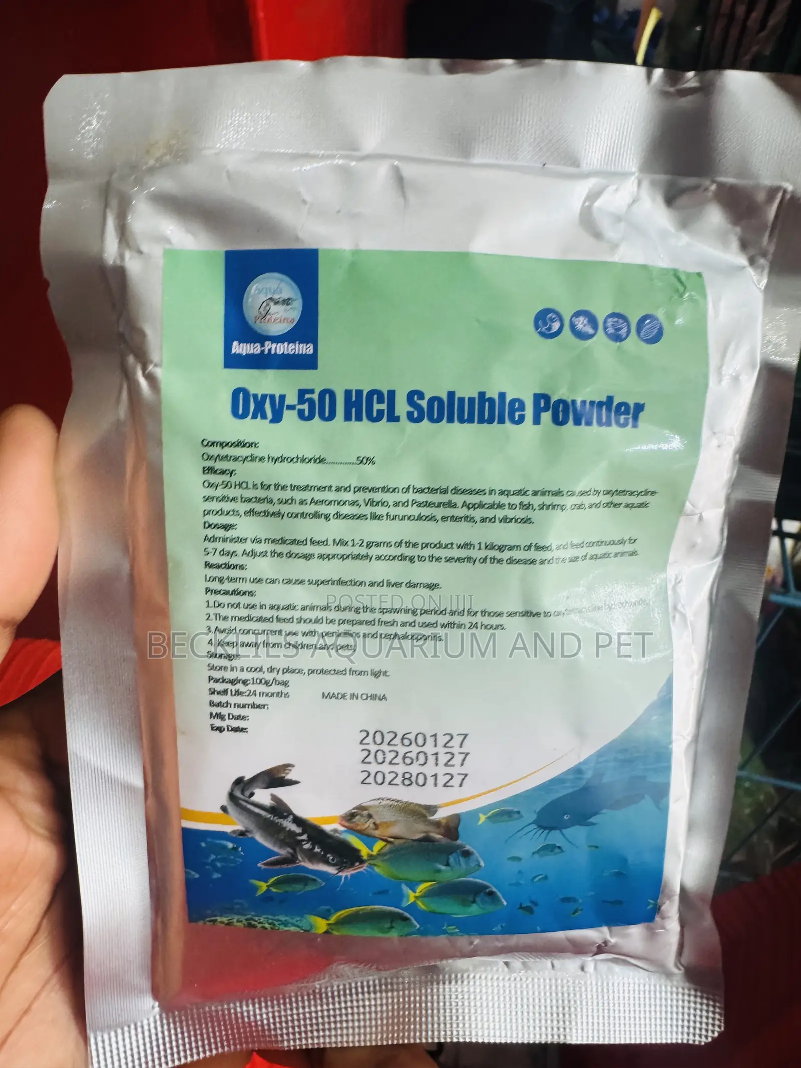 Oxy -50 Solution Power (Anti - Biotics for Catfish )