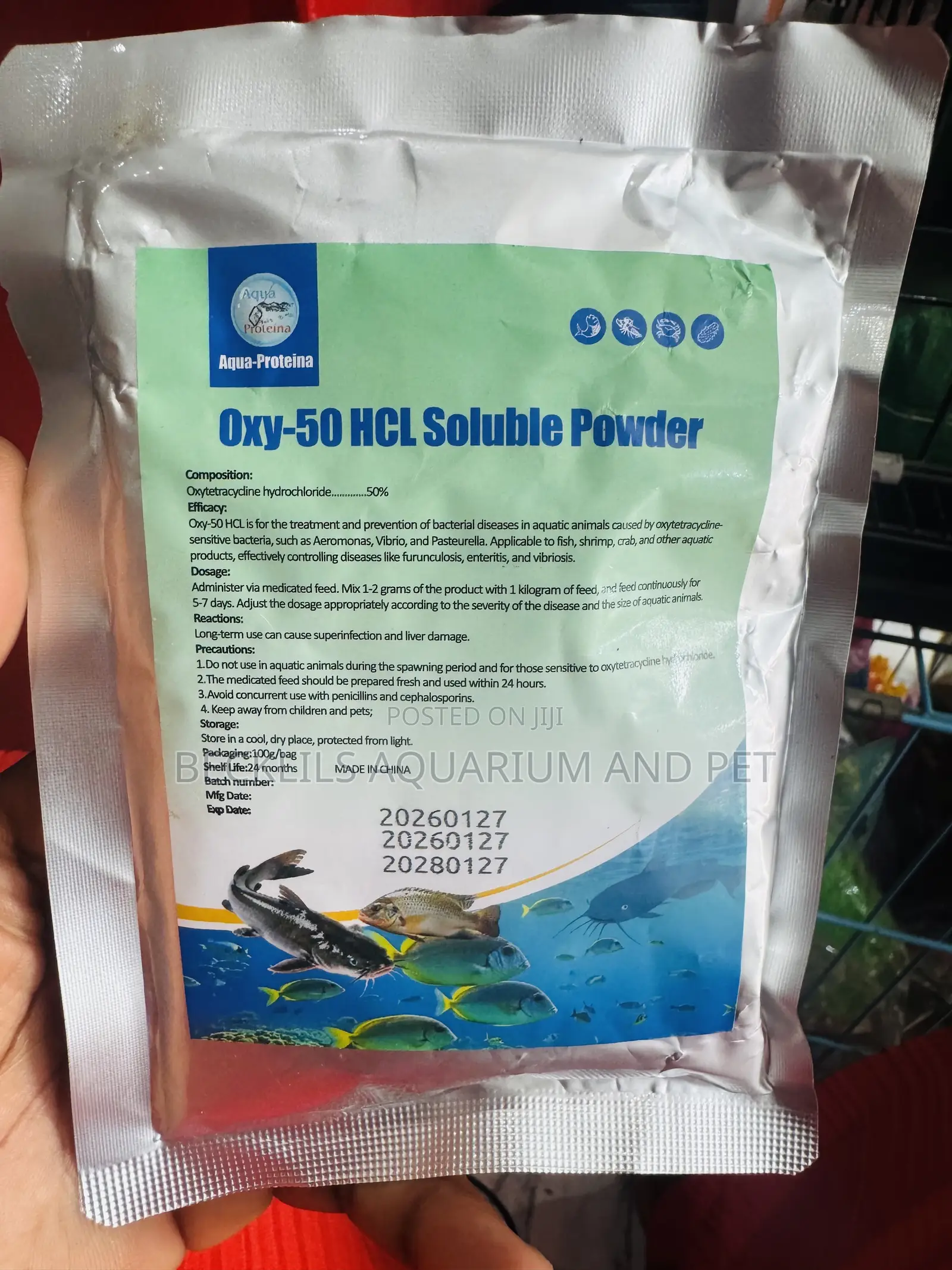 Oxy -50 Solution Power (Anti - Biotics for Catfish )
