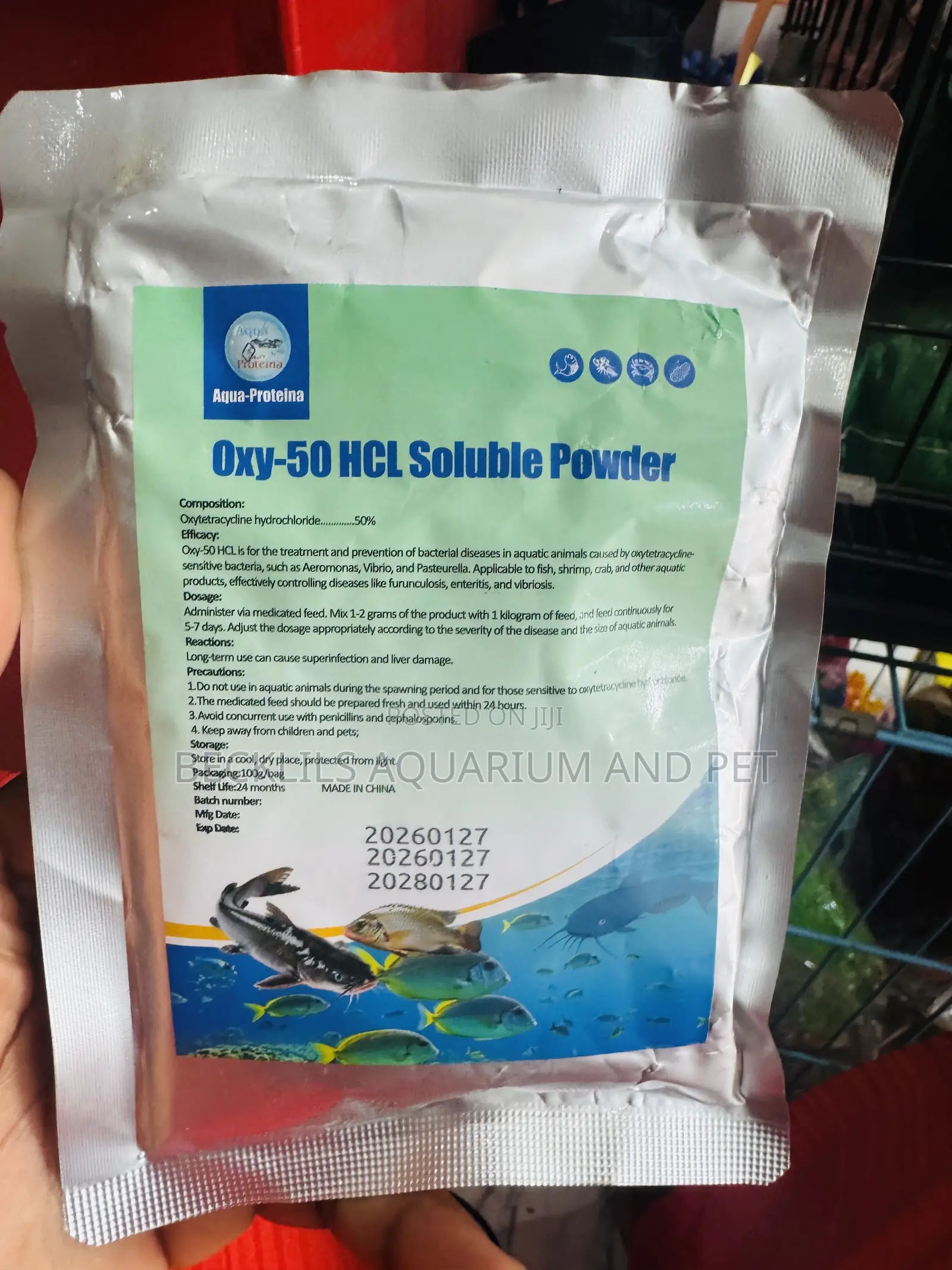Oxy -50 Solution Power (Anti - Biotics for Catfish )