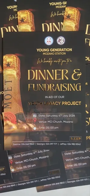 3d Gold Invitation Card