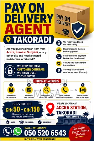 Pay On Delivery Agent In Takoradi