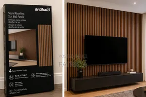 Artika Sound Absorbing Slat Wall Panels – Walnut (Pack of 4)