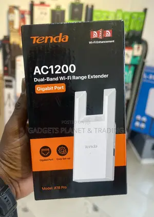 Tenda A18 Pro 1200mbps Wireless Dual Band Range Extender -Ac1200