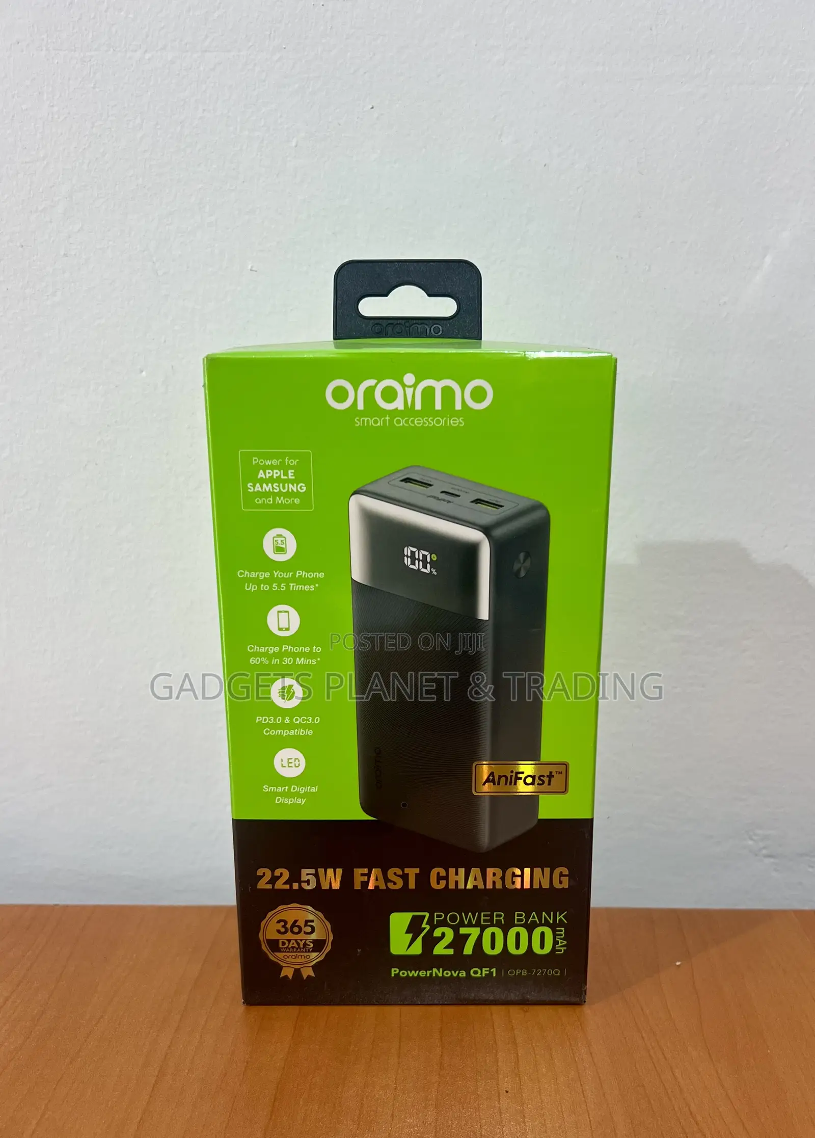 Oraimo Powernova Qf1 27000mah 22.5w Super Fast Power Bank