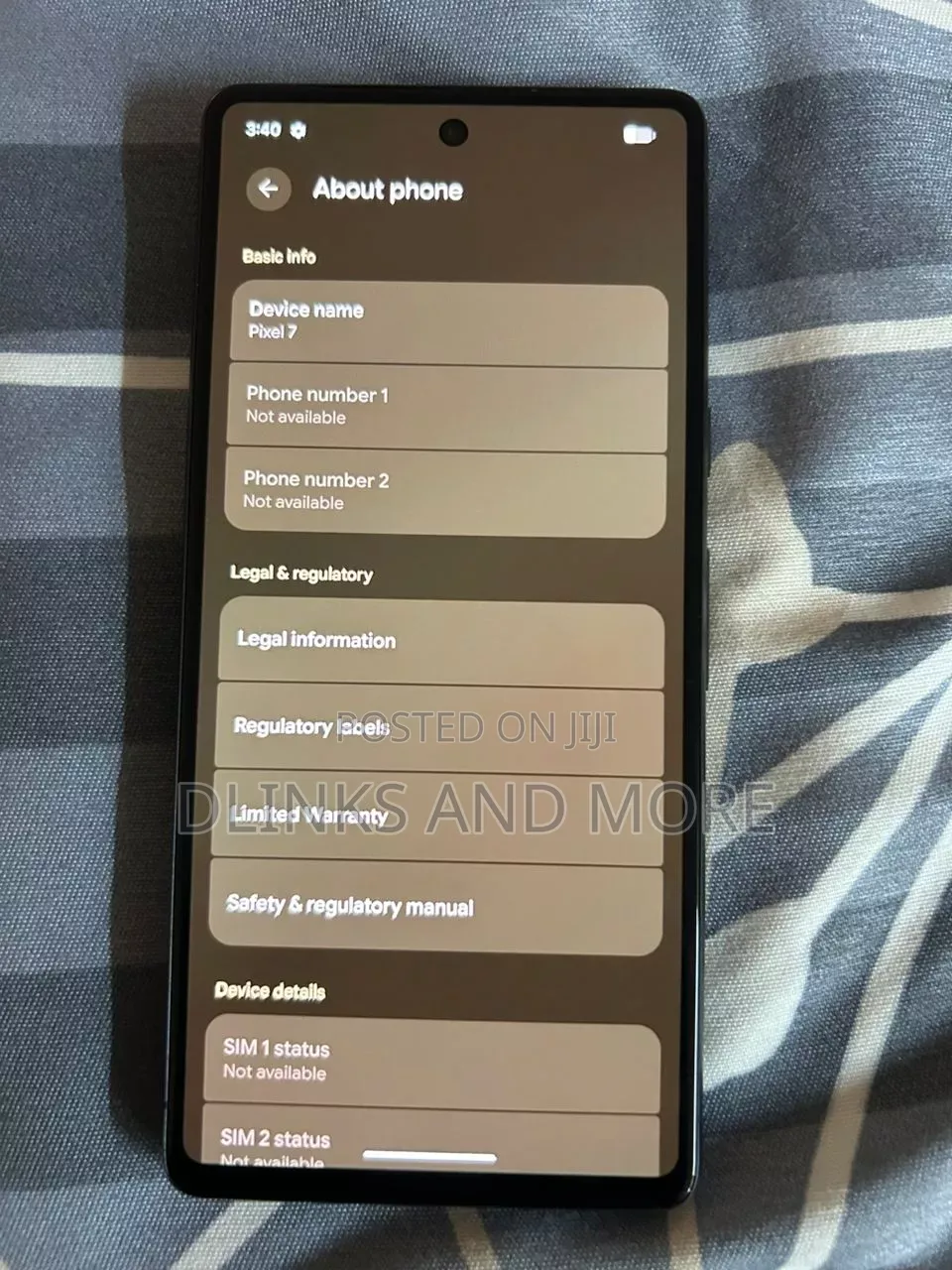 Google Pixel 7 128 GB Black
