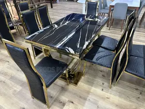 Six Seater Marble Dining Table