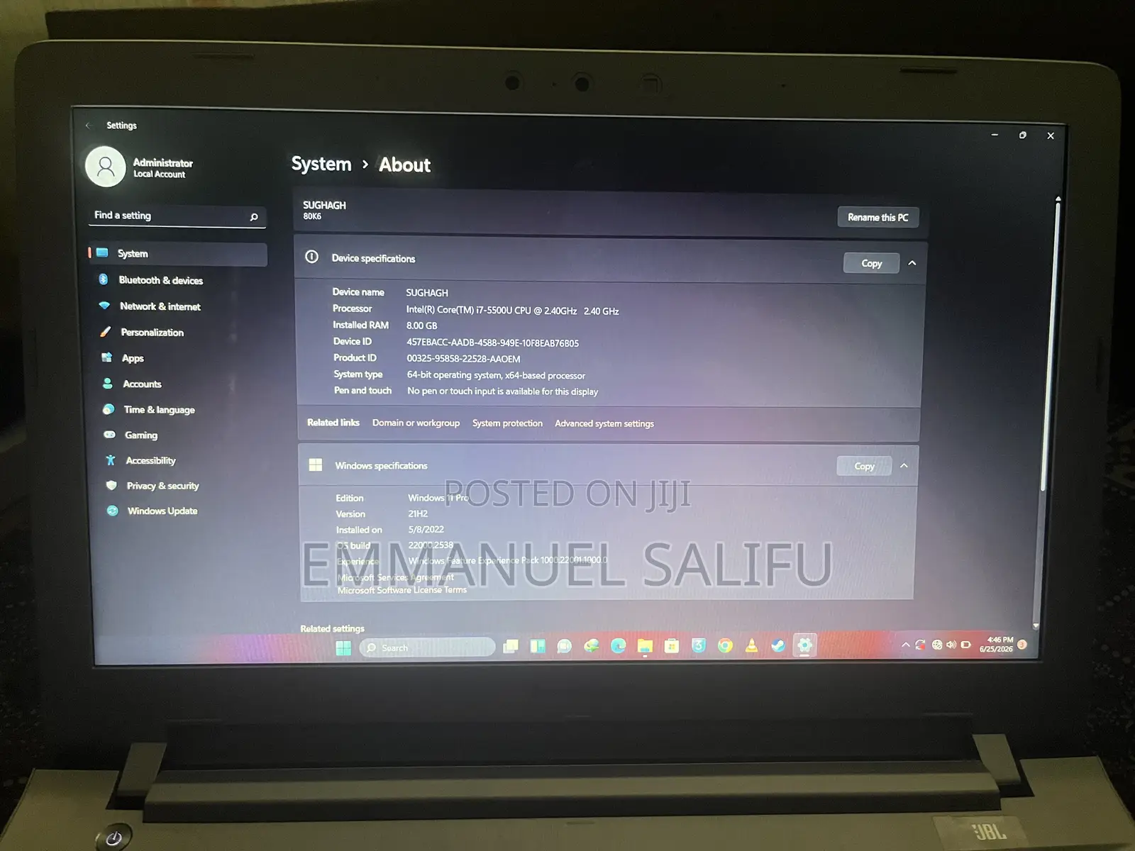 Laptop Lenovo Z50-70 8GB Intel Core i7 HDD 1T