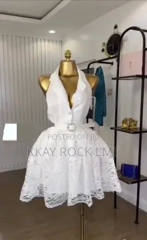 Elegant White Lace Dress