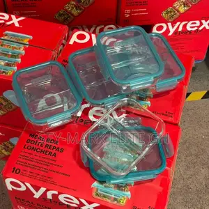 5 Set Borosilicate Glass Meal Prep/ Storage Bowls
