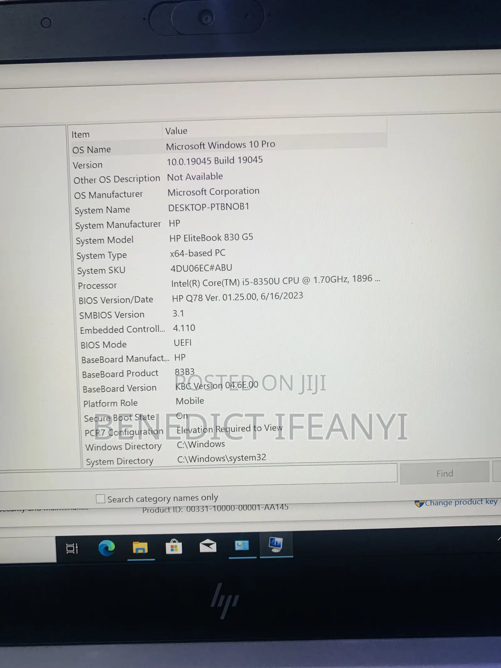 Laptop HP EliteBook 830 G5 8GB Intel Core i5 SSD 128GB