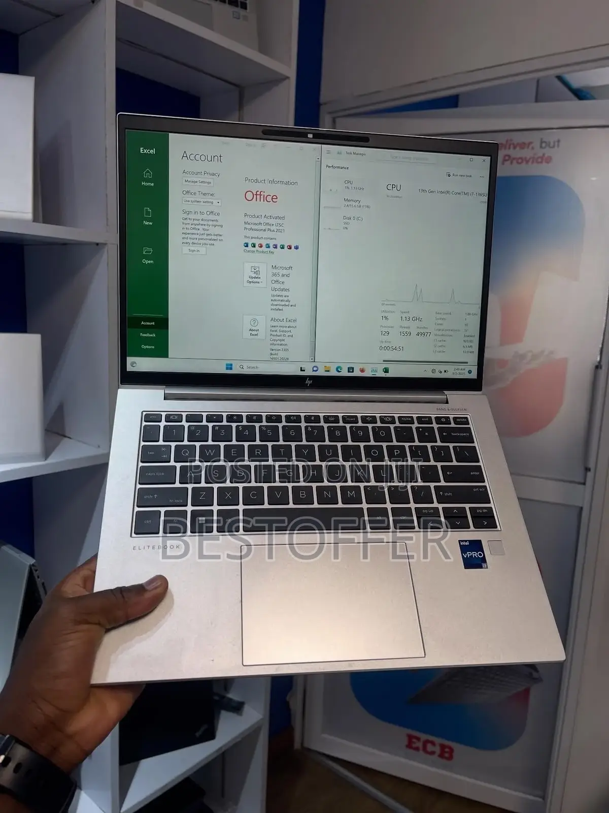 New Laptop HP EliteBook 840 G7 8GB Intel Core i5 SSD 256GB