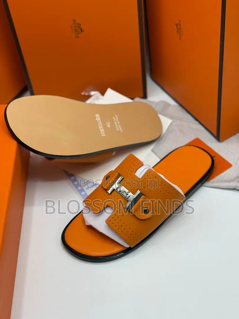High Quality Men Hermes Slippers