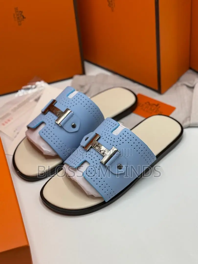 High Quality Men Hermes Slippers