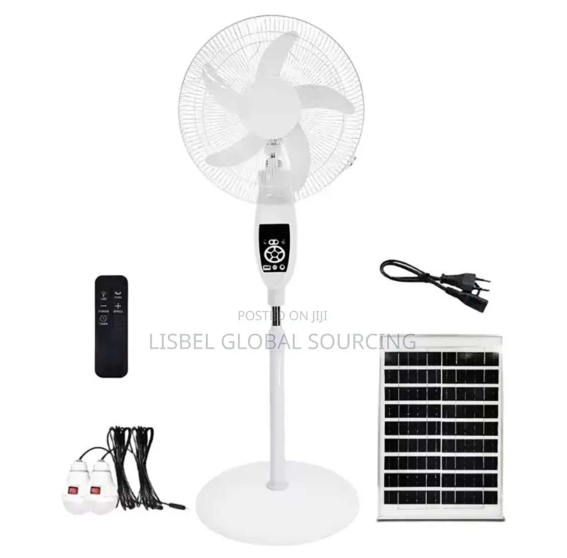 16 Inch Electric/Solar Rechargeable Fan