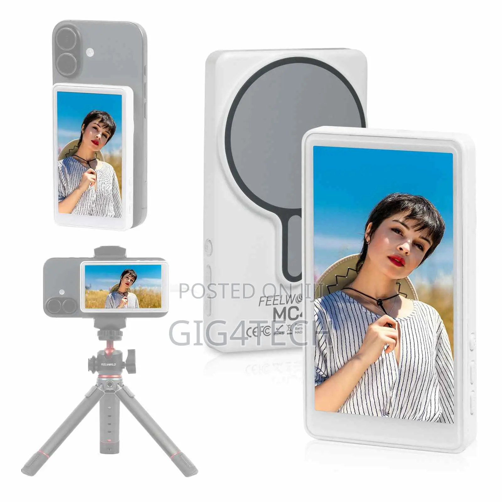 Feelworld Mc4 Selfie Monitor for iPhone/Android With Remote Audio