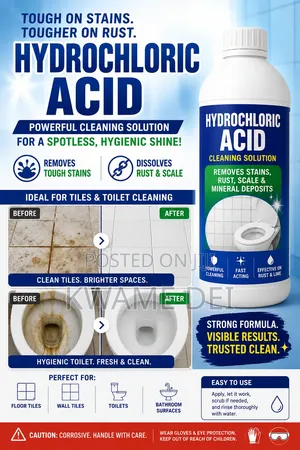 Hydrochloric Acid Powerful Rust Stain Remover