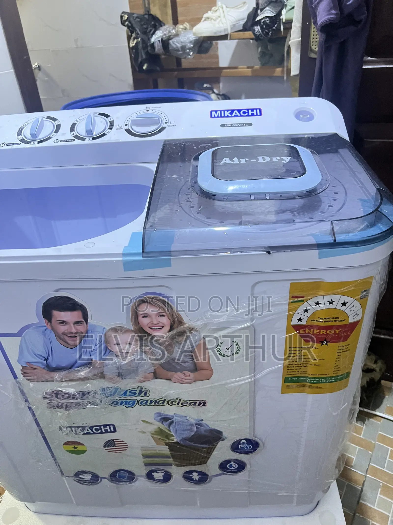 Washing Machine 8kg- 15kg Twin Tub (+ Complete Dry)