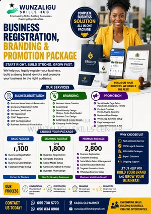 Business Formalization- Registration, Branding and Consultation