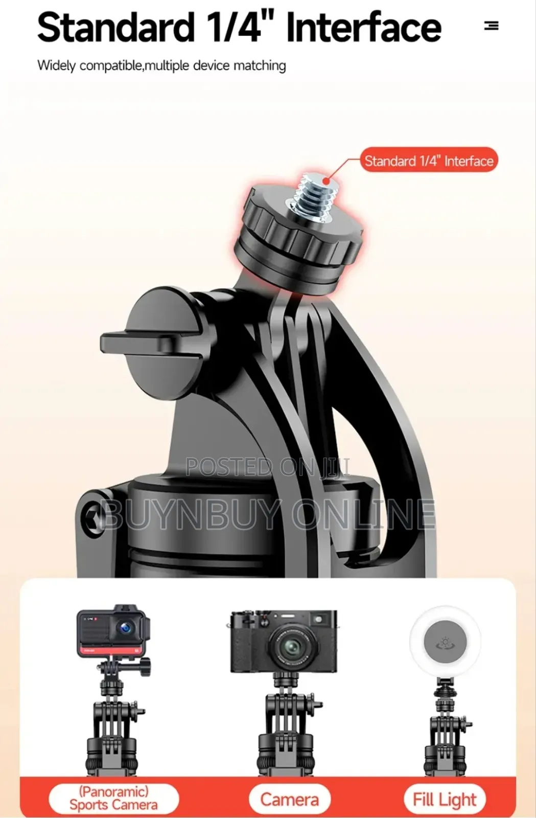 Adjustable 360° Panoramic Quadrupod/Tripod 1.8 Meters Long