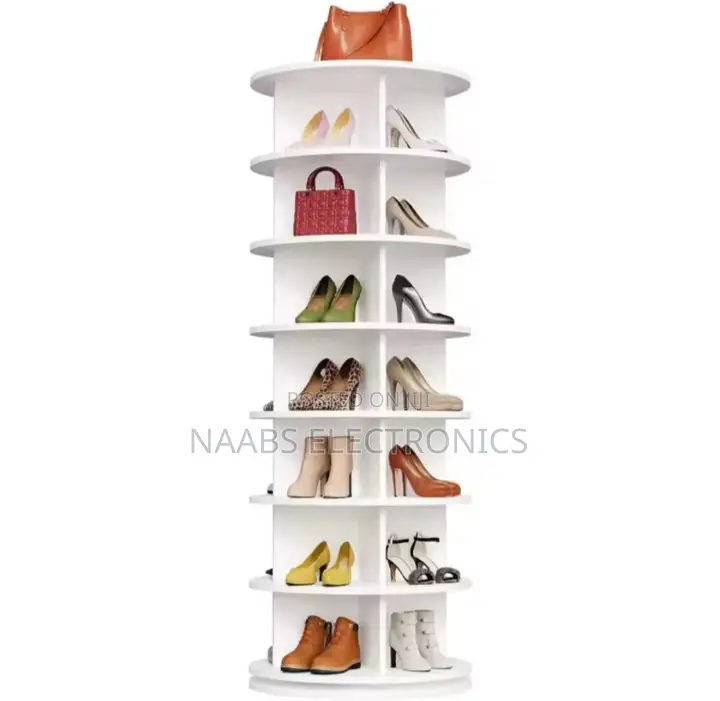 7 and 6 Layers Rotating Shoe Rack