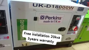 Original Perkins 20kva Diesel Generator–Perfect for Office,Shop 20kva