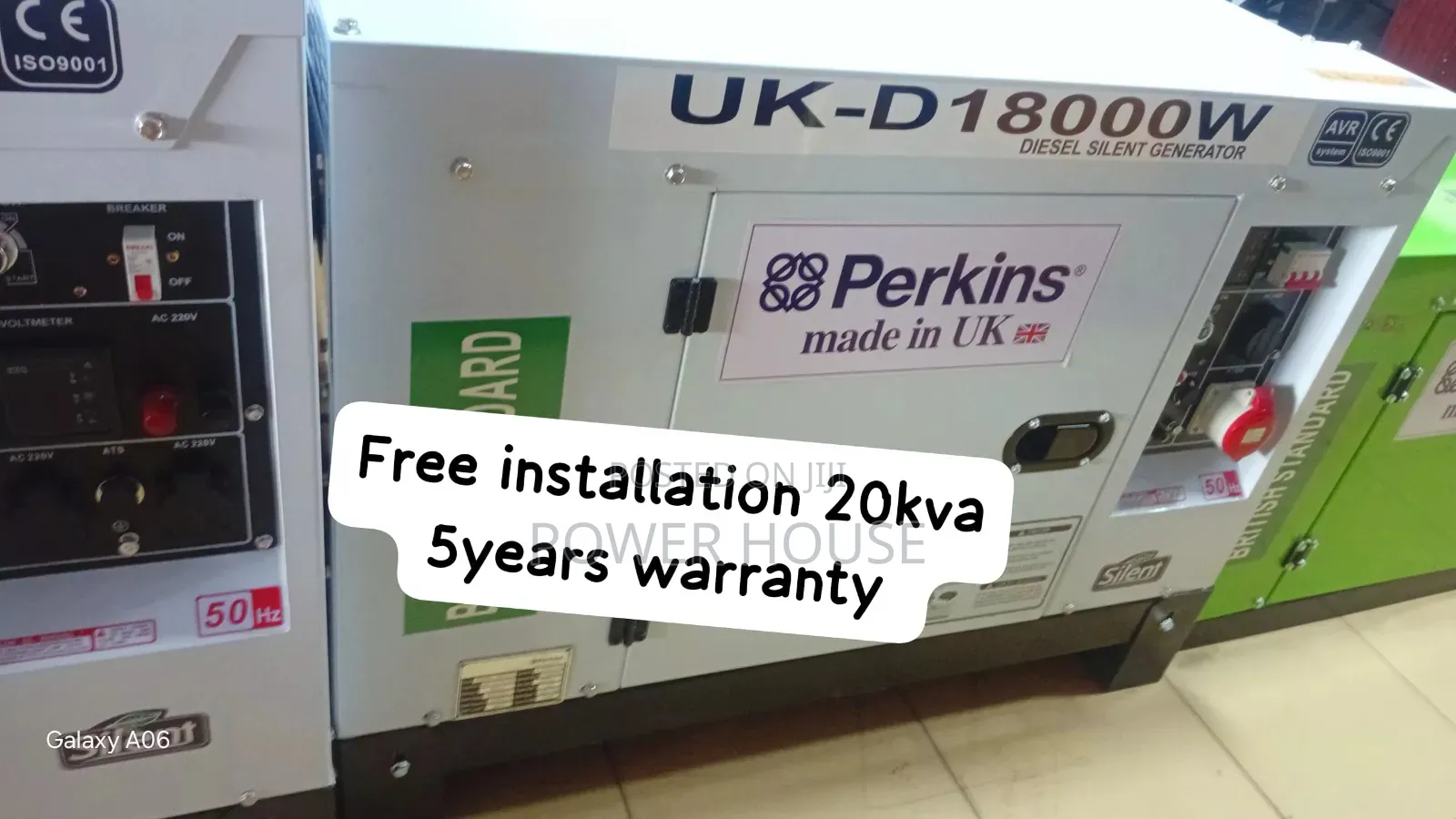 Perkins 20kva Generator – High Performance Diesel Continuous 20kva