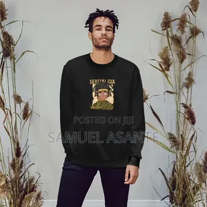 Men’S Cotton Blend Crew Neck Sweatshirt