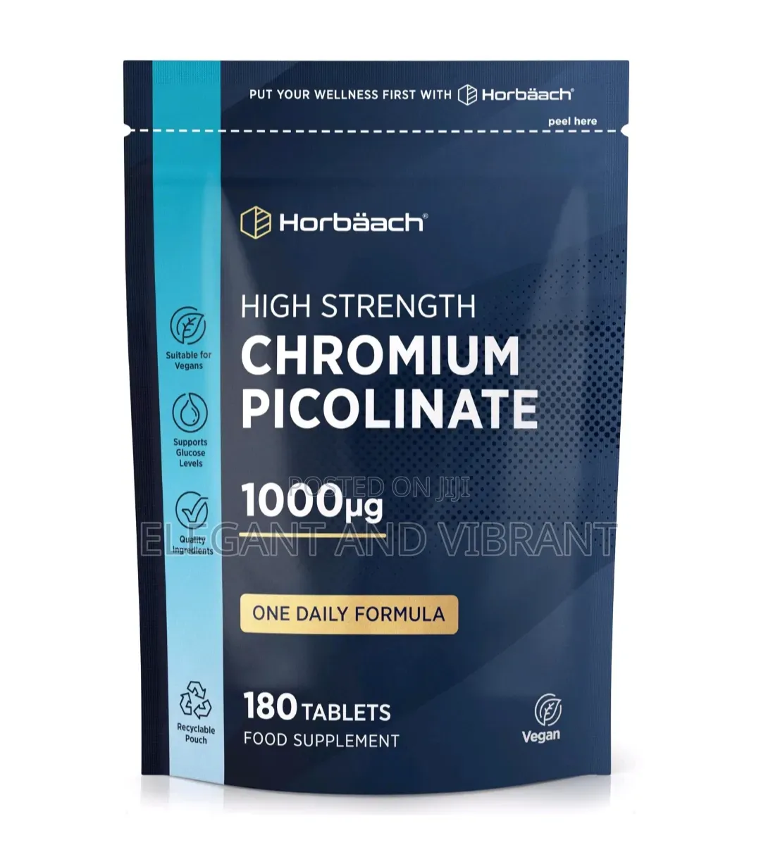 Chromium Picolinate 1000mcg,High Strength,180 Tablets