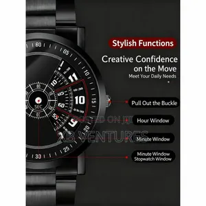 Men's No Pointer Concept Watch Waterproof