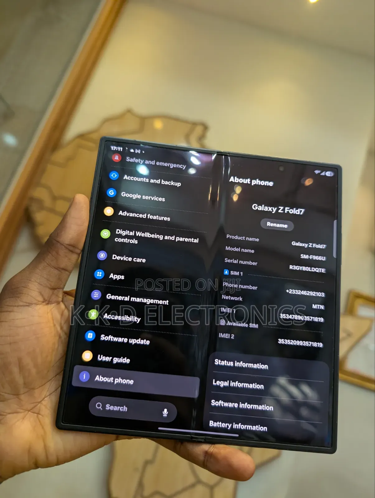 Samsung Galaxy Z Fold7 256 GB Black