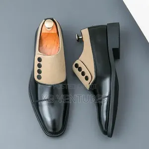 Men's Fashion Business Casual Dress Shoes All Occasions-Black/Brown