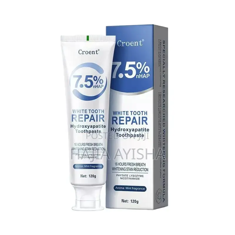 Croent 7.5% White Tooth Repair and Hydroxyapatite Toothpaste (Moq 3)